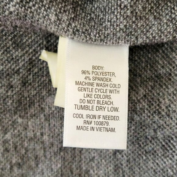 Bonobos | Grey Herringbone Sweater Overshirt | Size Large - Picture 9 of 10